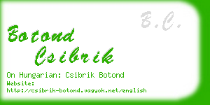 botond csibrik business card